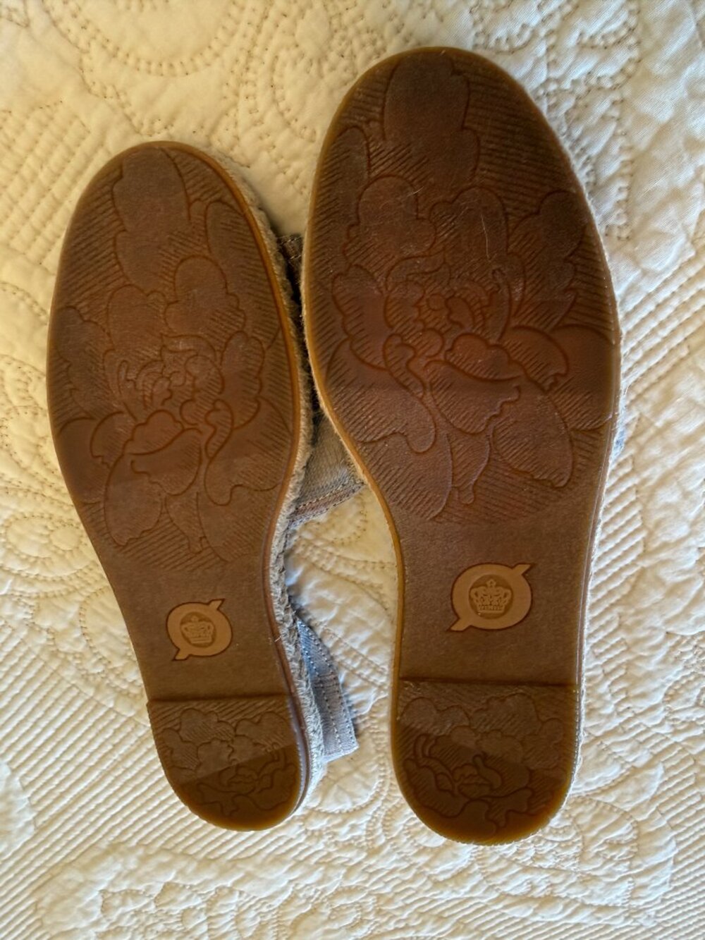 Børn Drilles linen plaid espadrille sandals with an open toe. Size 7 - Picture 4 of 8